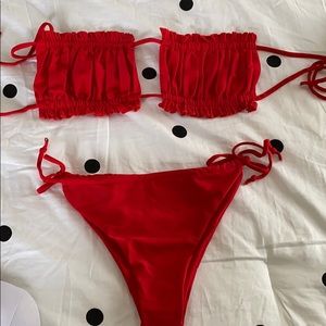 SHEIN Red Bikini